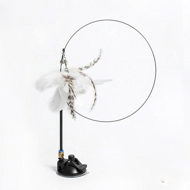 Funny Feather Bird with Bell Cat Stick Toy for Kitten/cat