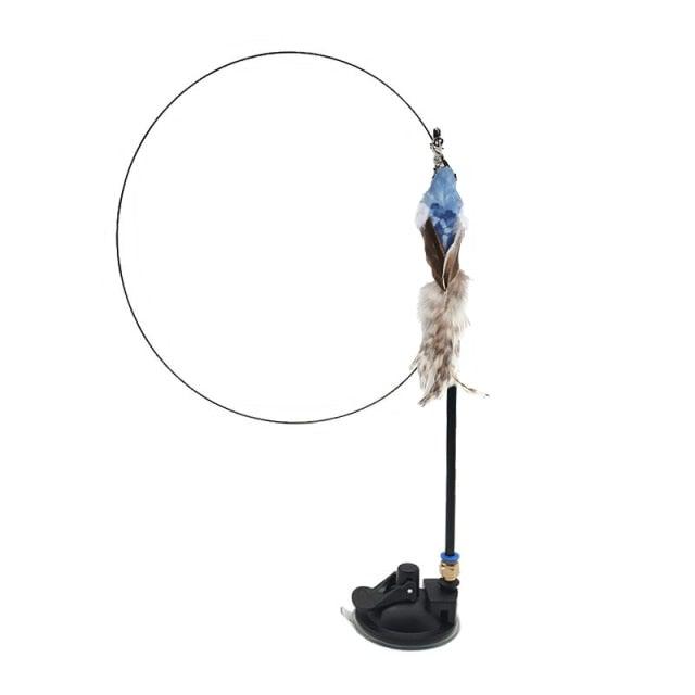 Funny Feather Bird with Bell Cat Stick Toy for Kitten/cat